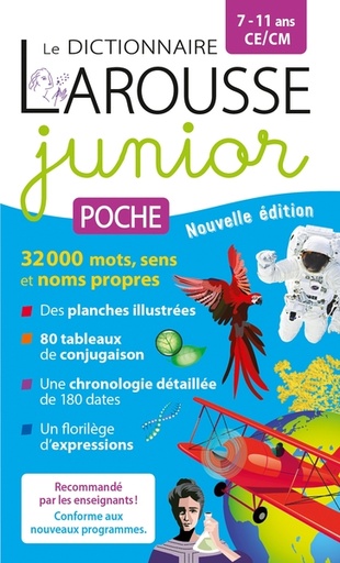 [9782036048003] Le dictionnaire Larousse junior poche 7/11 ans