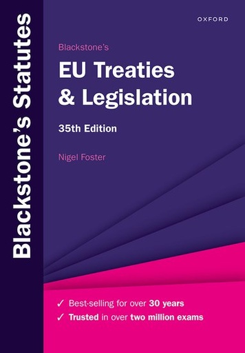 [9780198932673] Blackstone's EU Treaties & Legislation - 2024/2025