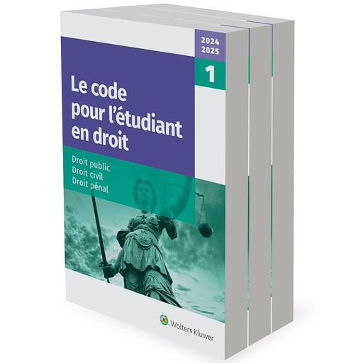 [9789403033495] Le code pour l'étudiant en droit 2024-2025