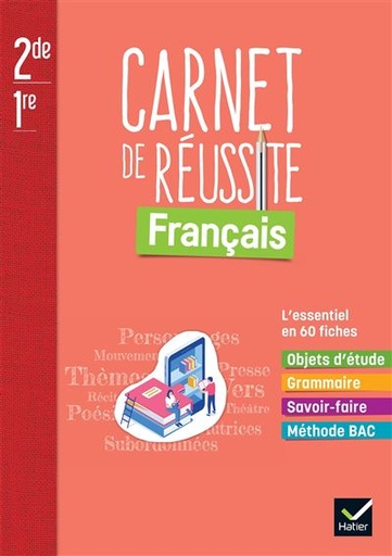 [9782401085909] Français 2de/1re Mon carnet de réussite - Carnet élève