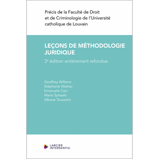 [9782807941472] Leçons de méthodologie juridique -  3ème édition