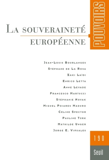 [9782021546279] La Souveraineté européenne - Pouvoirs N° 190