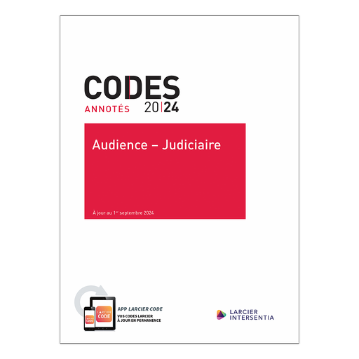 [9782807947559] Code annoté - Audience - Judiciaire 2024