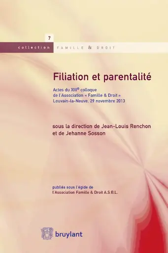 [9782802745501] Filiation et parentalité