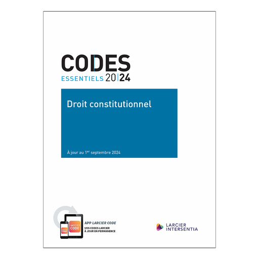 [9782807947511] Code essentiel - Droit constitutionnel 2024