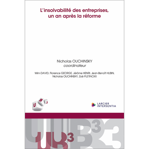 [9782807947740] L’insolvabilité des entreprises, un an après la réforme