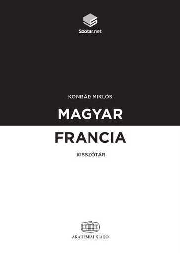 [9789634542049] Magyar-francia kisszótár