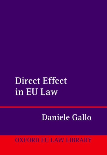 [9780192898708] Direct Effect in EU Law