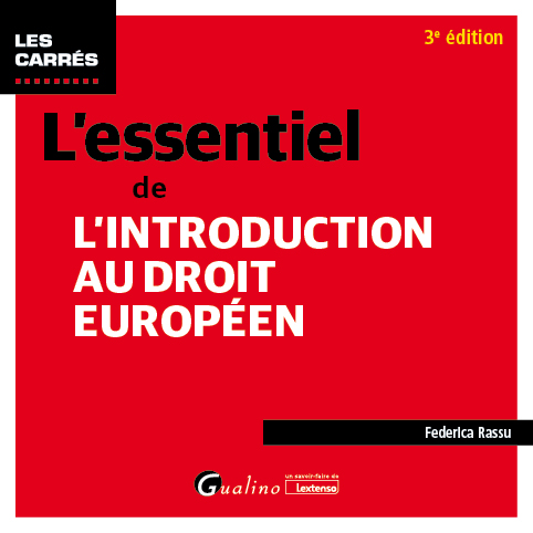 [9782297265546] L'essentiel de l'introduction au droit européen - 3ème Edition