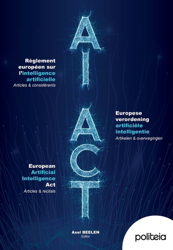 [9782509044761] AI Act - Règlement européen sur l'intelligence artificielle