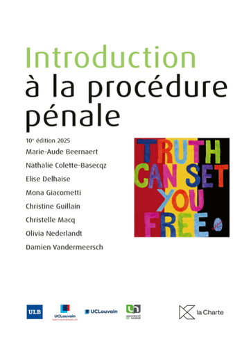 [9782874036910] Introduction à la procédure pénale - Edition 2025