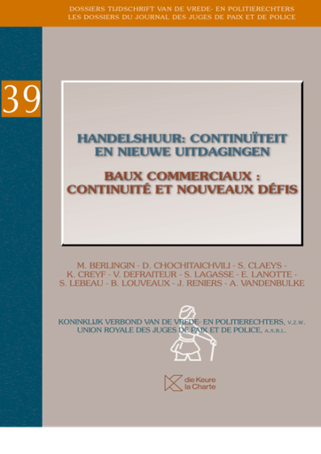 [9789048651047] Dossier 39 – Baux commerciaux - continuité et nouveaux défis