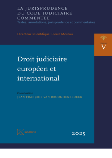 [9789048651009] Droit judiciaire européen et international 2025 - JCJC Vol. V