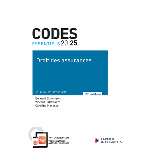 [9782807947993] Code essentiel - Droit des assurances 2025