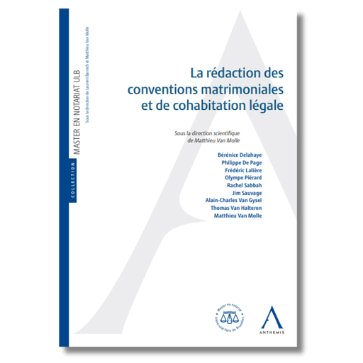 [9782807215597] La rédaction des conventions matrimoniales et de de cohabitation légale