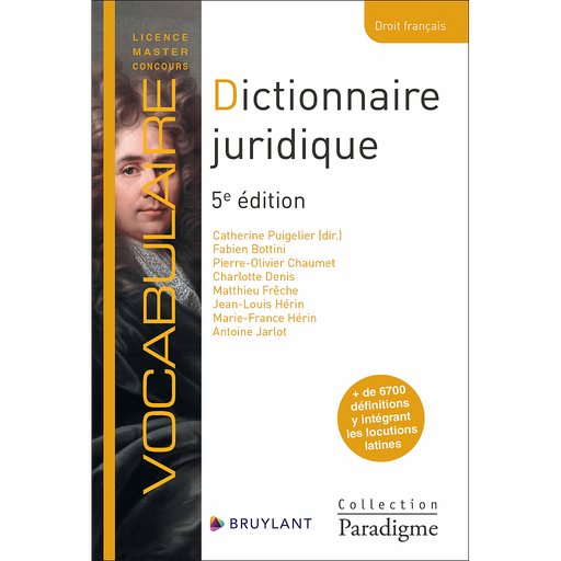 [9782390134213] Dictionnaire juridique - Définitions, explications et correspondances - 5e édition 2025
