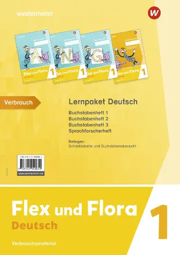 [9783141040050]  Flex und Flora Ausgabe 2021 Lernpaket Deutsch 1 (Druckschrift) 