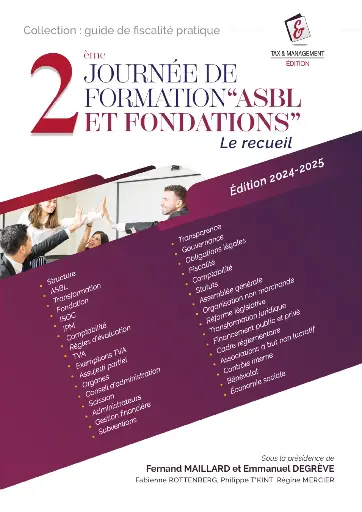 [9782930826288] 2ème Journée des ASBL&Fondations recueil 2024-2025