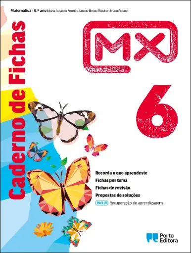[9789720206961] Caderno de Fichas/Recuperação de aprendizagens - MX - Matemática - 6º Ano