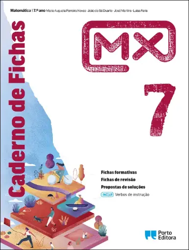 [9789720327413] Caderno de Fichas/Verbos de instrução - MX - Matemática - 7.º Ano