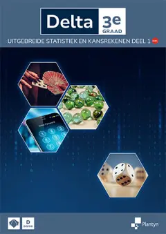 [9789049711351] Delta 3e graad Uitgebreide statistiek & kansrekenen Leerboek deel 1 Doorstroomfinaliteit stat+