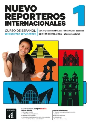 [9788411573535] Nuevo Reporteros internacionales 1. Ed. hybride Livre de l'élève