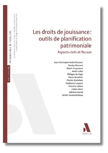 [9782807215931] Les droits de jouissance - Outils de planification patrimoniale