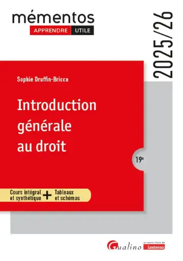[9782297283984] Introduction générale au droit - 19ème Edition