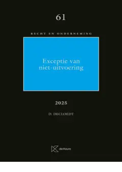 [9789048652075] R&O 61 - Exceptie van niet-uitvoering