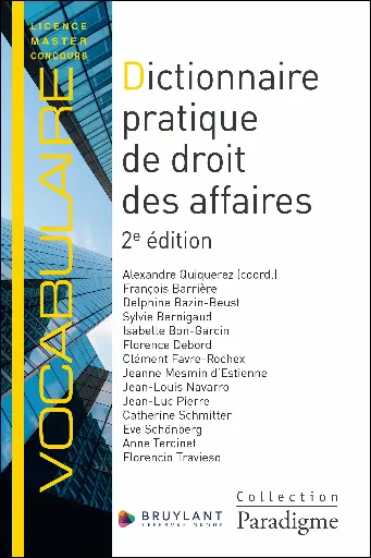 [9782802777267] Dictionnaire pratique de droit des affaires - 2ème Edition