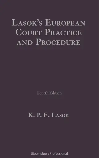 [9781526519764] Lasok's European Court Practice and Procedure