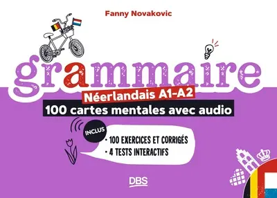 [9782807373280] Grammaire Néerlandais A1-A2 - 100 cartes mentales avec audio