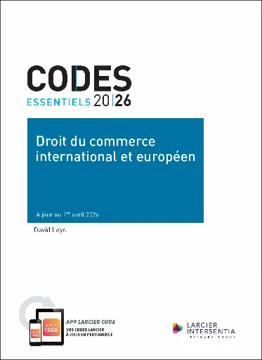 [9782807956100] Code essentiel - Droit du commerce international et européen 2026