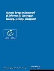 [9780521005319] Common European Framework of Reference for Languages - Learning, Teaching, Assessment