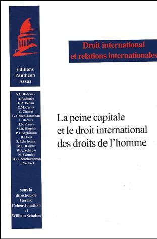 [9782913397453] La peine capitale et le droit international des droits de l'homme