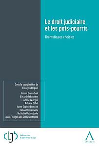 Le droit judiciaire et les pots-pourris - Thematiques choisies