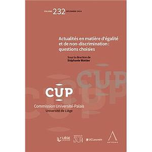 Actualités en matière d'égalité et de non-discrimination : questions choisies